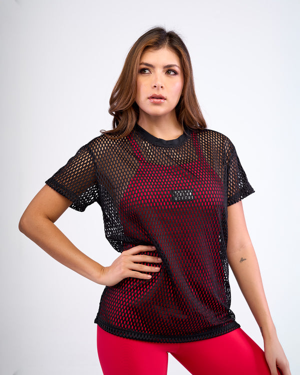 Mesh Wind Blouse - 8653